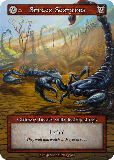 Sirocco Scorpions card image