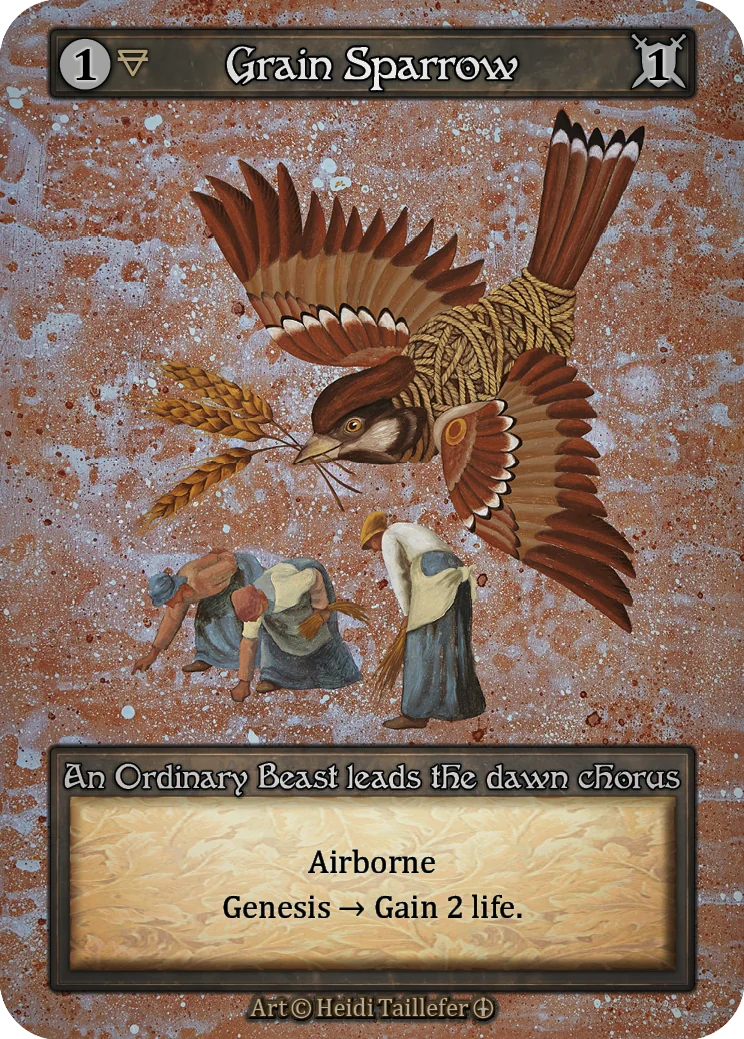 Grain Sparrow card image