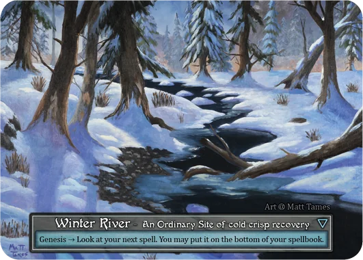 Winter River card image