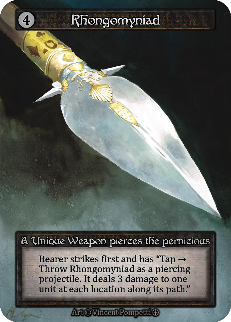 Rhongomyniad card image
