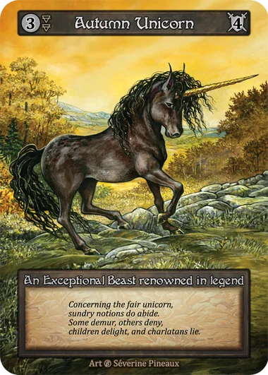 Autumn Unicorn card image
