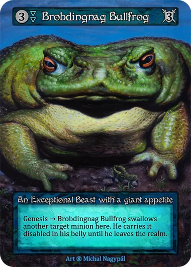 Brobdingnag Bullfrog card image