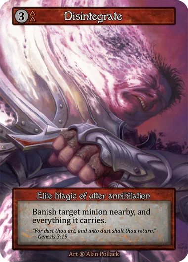 Disintegrate card image