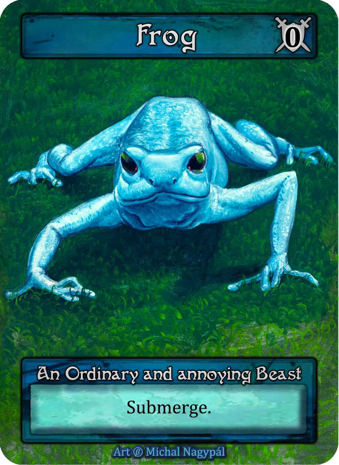 Frog (Blue) card image