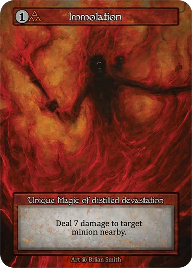 Immolation card image