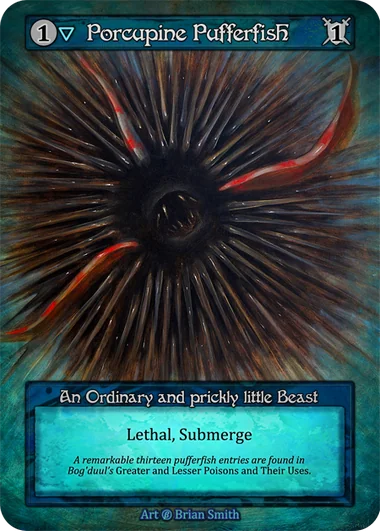 Porcupine Pufferfish card image