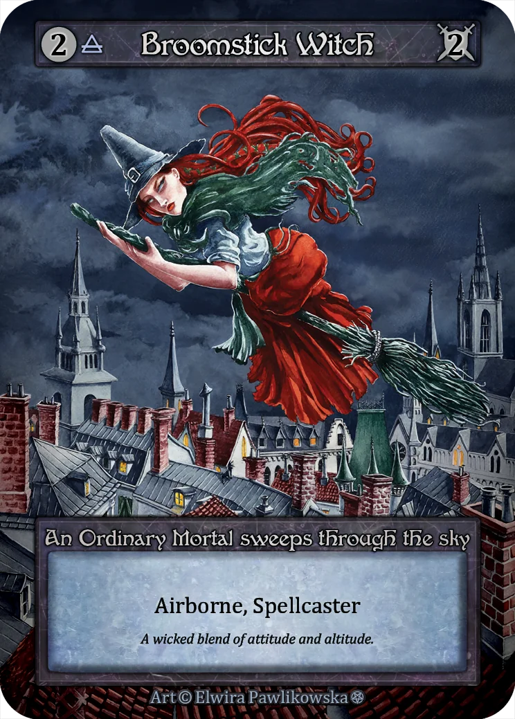 Broomstick Witch card image