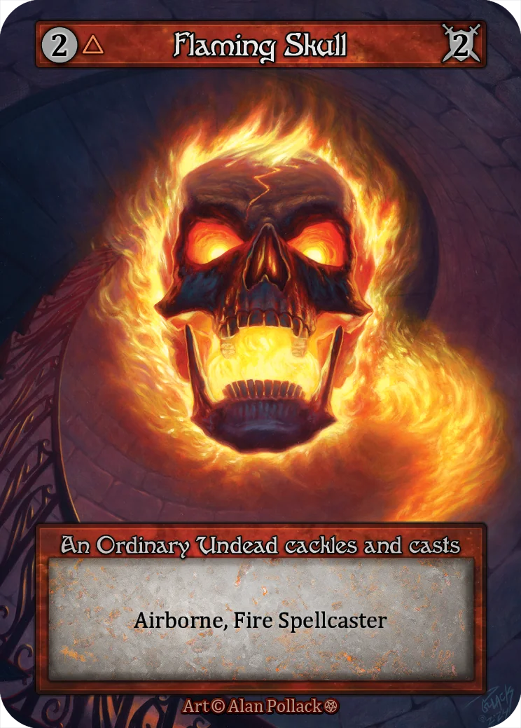 Flaming Skull card image