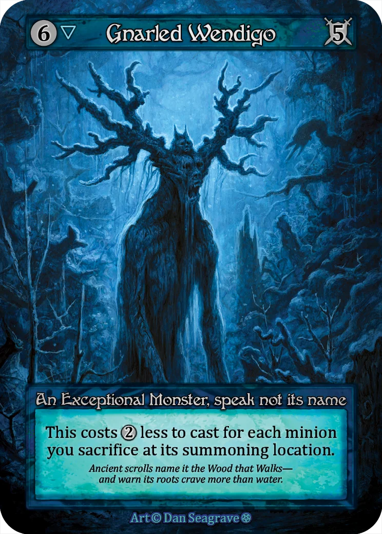Gnarled Wendigo card image